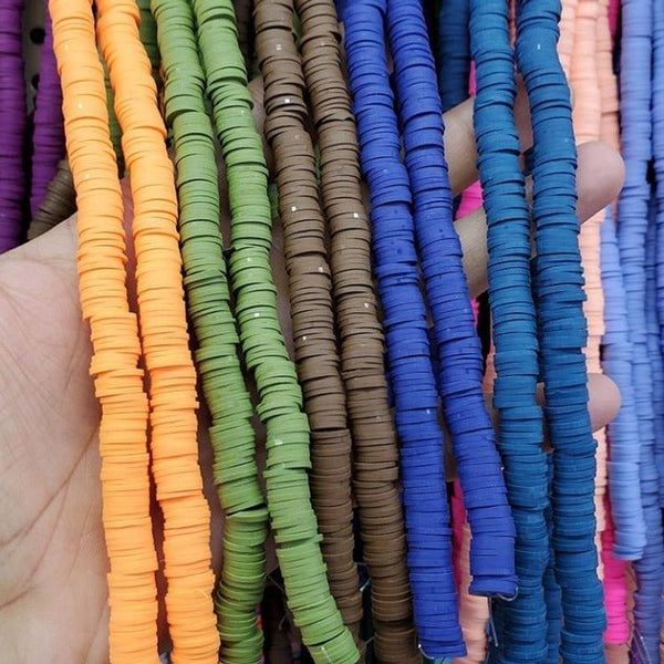 Fimo Clay Beads, Fimo Clay 4mm, 6mm, 8mm Beads 15 Strand