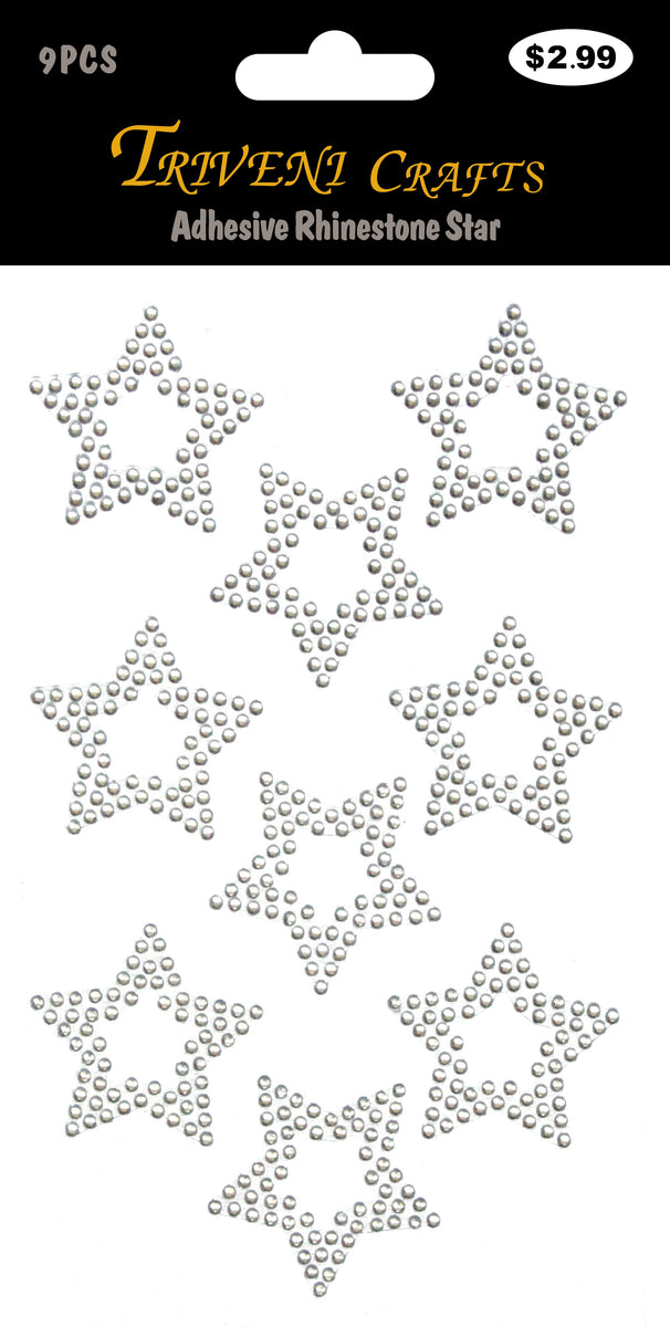 Adhesive Rhinestone Star – Triveni Crafts