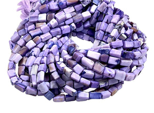 100% All Natural Smooth Purple Opal Gemstone Rectangular Beads Genuine Natural Opal Rectangle Shape Beads For Jewelry Making Beads