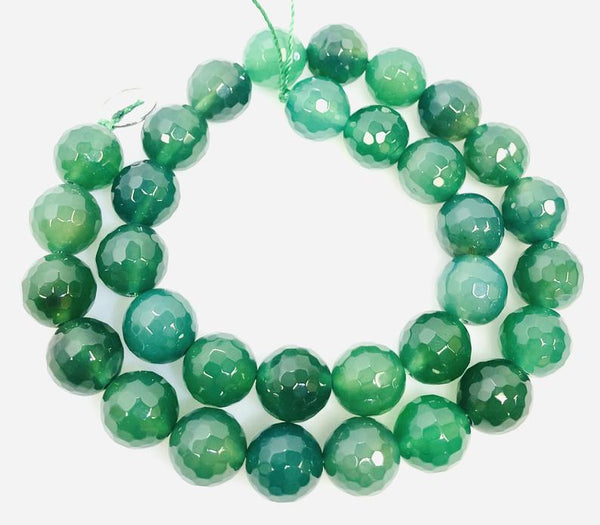 Natural Forest green Indian Agate Beads, Agate Smooth Beads, 12mm Round Beads