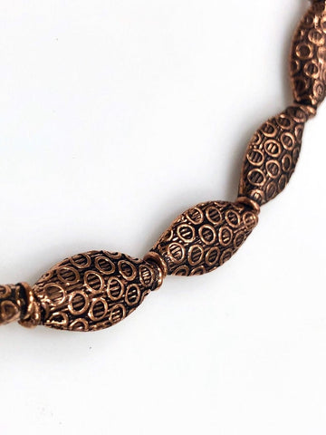 Solid Copper Bali Style Spacer Beads, Copper Beads