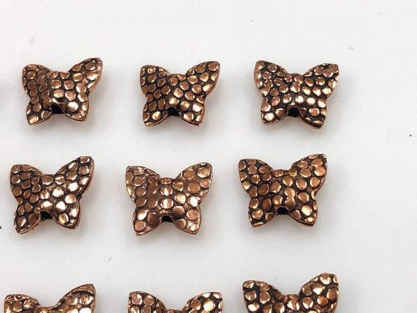 Beautiful Solid Copper Bali Style Spacer Beads, Handmade Copper Beads 25 Pcs