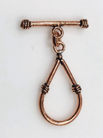 Solid Copper Toggle Clasp Lock, Copper Toggle Clasp Lock 6 Pair