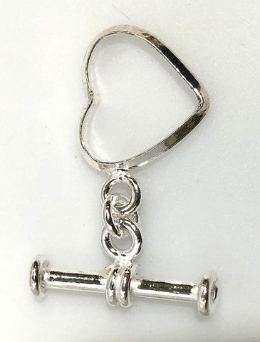 92.5 Sterling Silver Toggle Clasp, 20 mm Solid Sterling Silver Toggle Clasp Connector