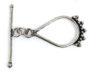 92.5 Sterling Silver Toggle Clasp, Solid Sterling Silver Handmade 30mm Clasp Connector
