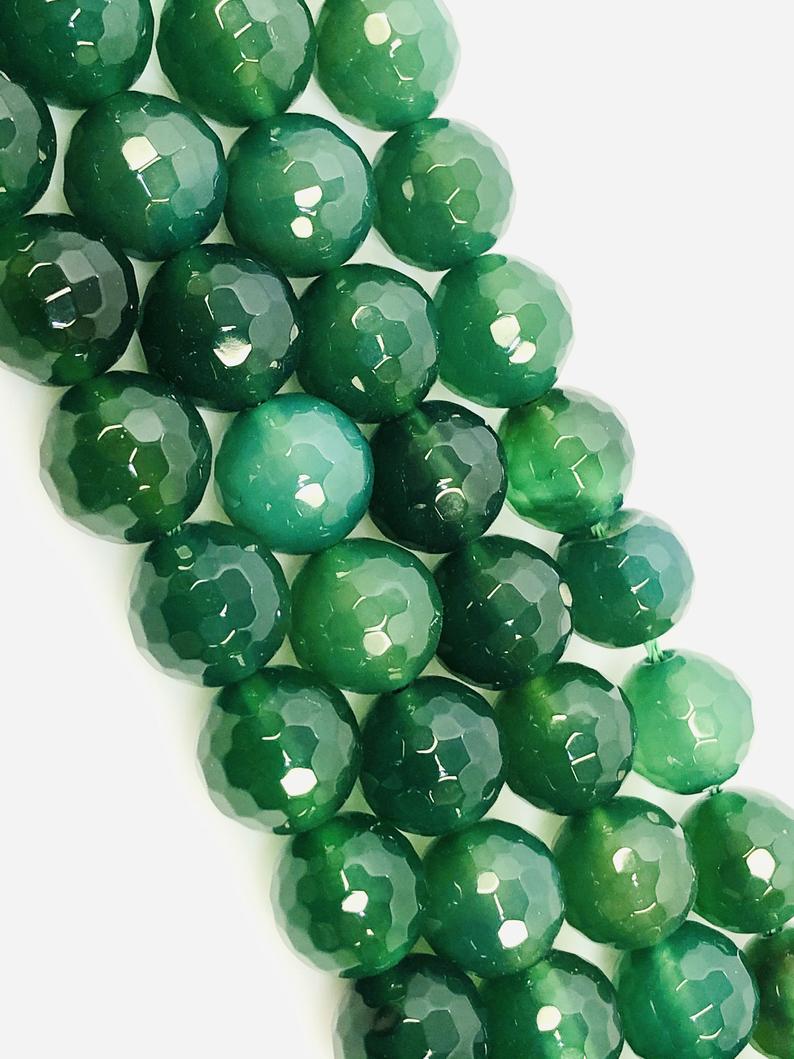 Natural Forest green Indian Agate Beads, Agate Smooth Beads,12mm Round Shape Beads