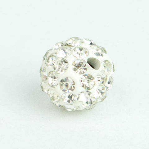 Crystal Pave Beads 8 mm Crystal