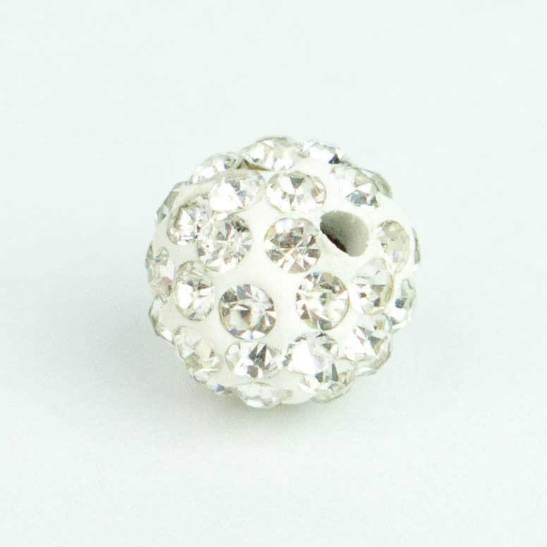 Crystal Pave Beads 12 mm Crystal