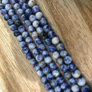 Sodalite Smooth Beads, Sodalite Round 4 mm Beads