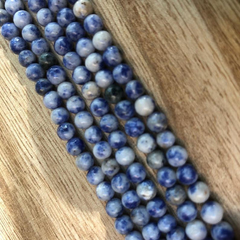 Sodalite Smooth Beads, Sodalite Round 4 mm Beads