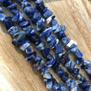 Natural Sodalite Beads, Sodalite Chips Smooth Beads
