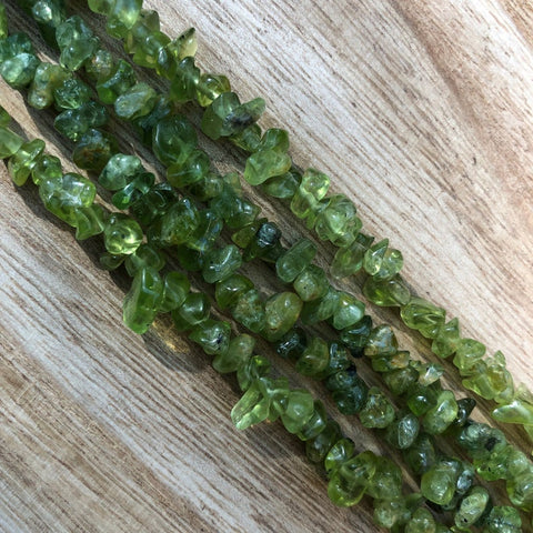 Natural Peridot Beads, Peridot Chips Smooth Beads, Peridot Stone Beads