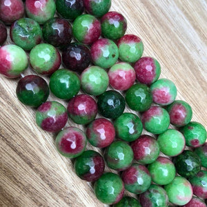 Natural Ruby Zoisite Beads, Ruby Zoisite 12 mm Faceted Round Shape Beads