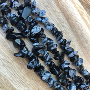 Natural Black Obsidian Beads, Obsidian Gemstone Beads, Obsidian Smooth Chips Beads