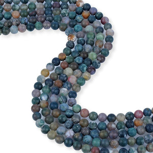 Natural Sand Finish Indian Agate Beads, 8 mm Smooth Beads, Agate Round Shape Beads