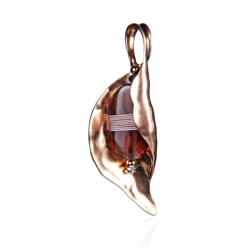 CZ Cubic Zirconia Rose Gold Pendants, 2 Inch Long