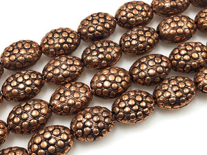 Handmade Solid Copper Bali Style Spacer Beads, Copper Beads 25 Pcs