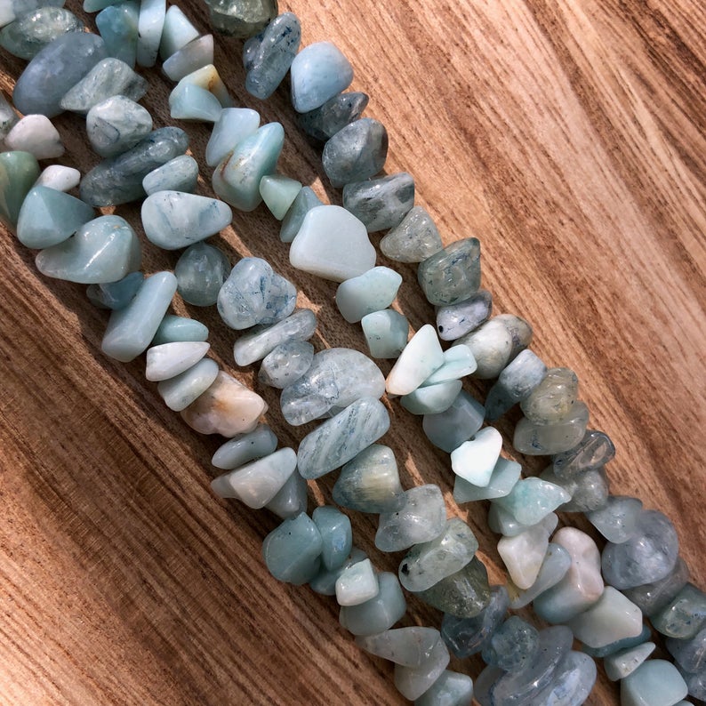 Natural Aqua Beads, Aqua Gemstone Chips Beads, Aqua Smooth Beads