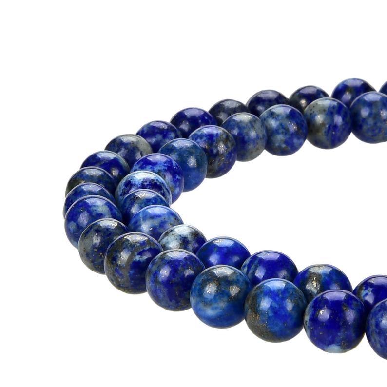 Natural Lapis Lazuli Smooth Beads, Lapis Round Shape 8 mm Beads