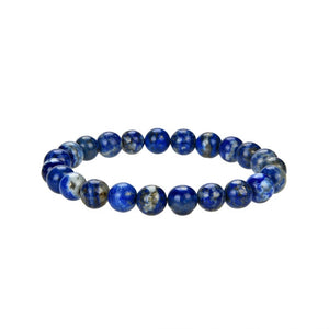 Natural Lapis Lazuli Beaded Bracelet, Lapis 8 mm Round Shape Beaded Bracelet