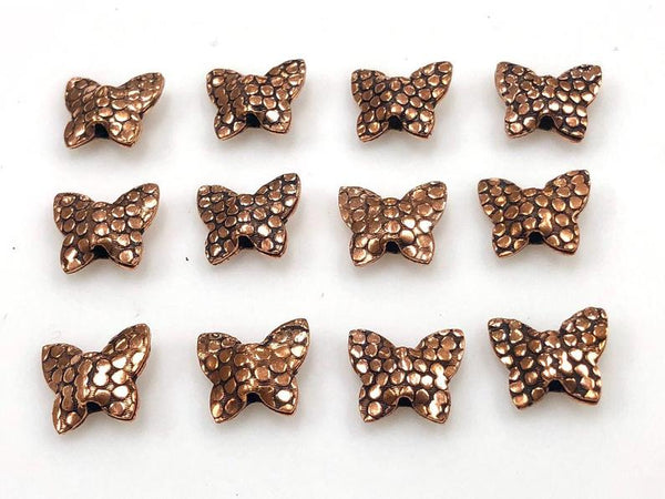 Beautiful Solid Copper Bali Style Spacer Beads, Handmade Copper Beads 25 Pcs