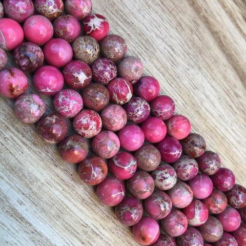 Natural Red Imperial Jasper Beads, Jasper Round Beads, 8 mm Jasper Beads