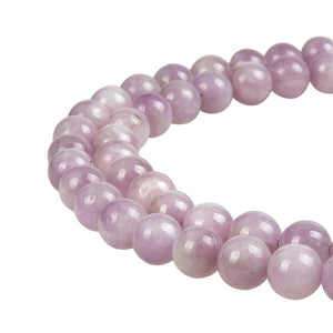 Natural Kunzite Stone Beads, Kunzite 8 mm Round Smooth Beads