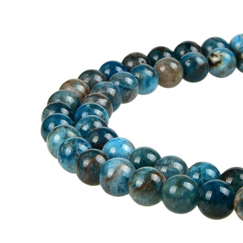 Natural Stone Beads, Natural Stone Multi-Color 8 mm Round Smooth Beads