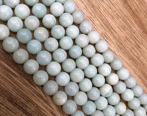 Natural Amazonite Beads, Amazonite Smooth 6, 8, 10 mm Faceted Beads