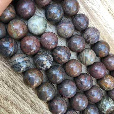 Natural Fancy Jasper Beads, Jasper 14 mm Round Shape Smooth Beads