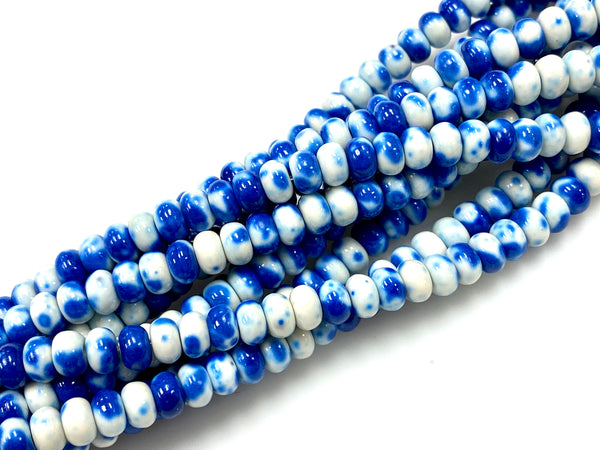 Natural Blue Rain Jasper Beads / Faceted Round Shape Beads / Healing Energy Stone Beads / 6mm 2 Strand Gemstone Beads