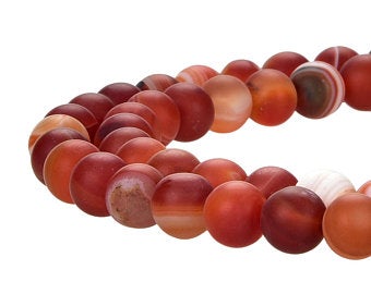 Natural Multi-Color Stripped Agate Beads, Agate Round 6 mm Smooth Beads