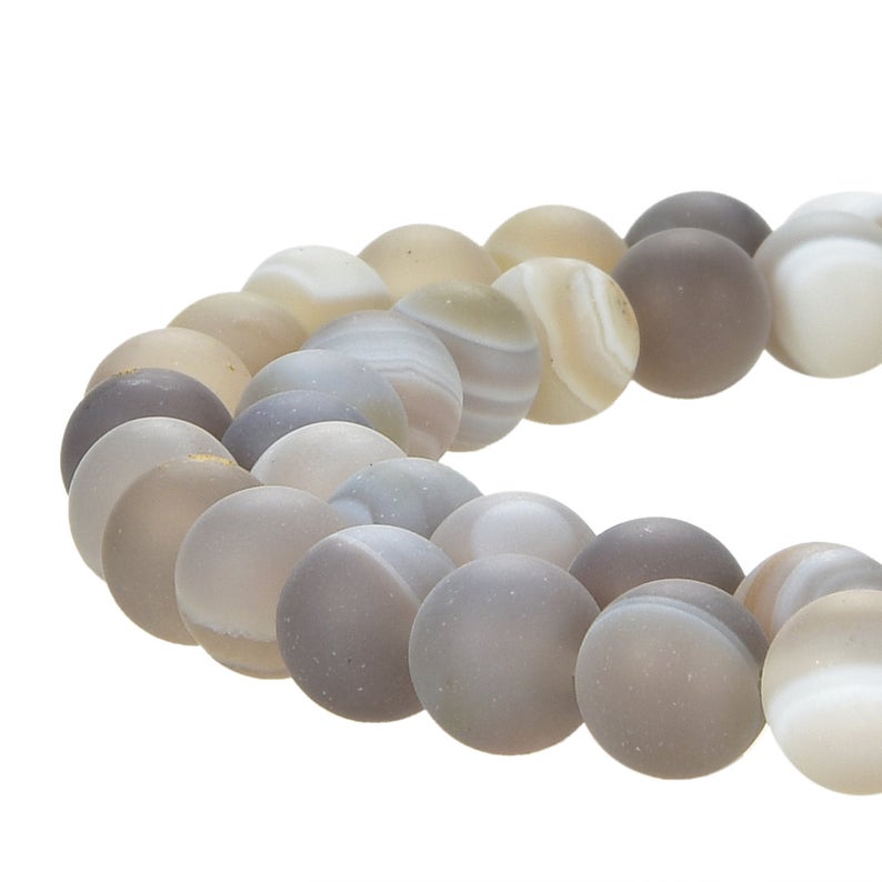 Natural Stone Beads, Natural Stone Round 8 mm Smooth Beads