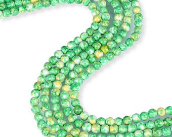 Natural Multi-Color Rain Jasper Beads, 4 mm Jasper Beads, Jasper Round Shape Beads