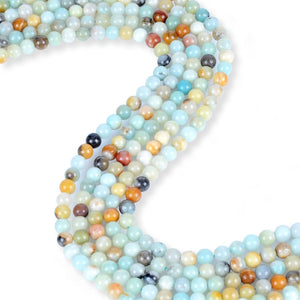 Natural Amazonite Round Beads, Round Shape Beads, Amazonite 6 mm Gemstone Beads