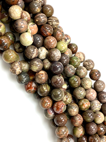 Natural Sadona Jasper Beads / Faceted Round Shape Beads / Healing Energy Stone Beads / 8mm 2 Strand Gemstone Beads