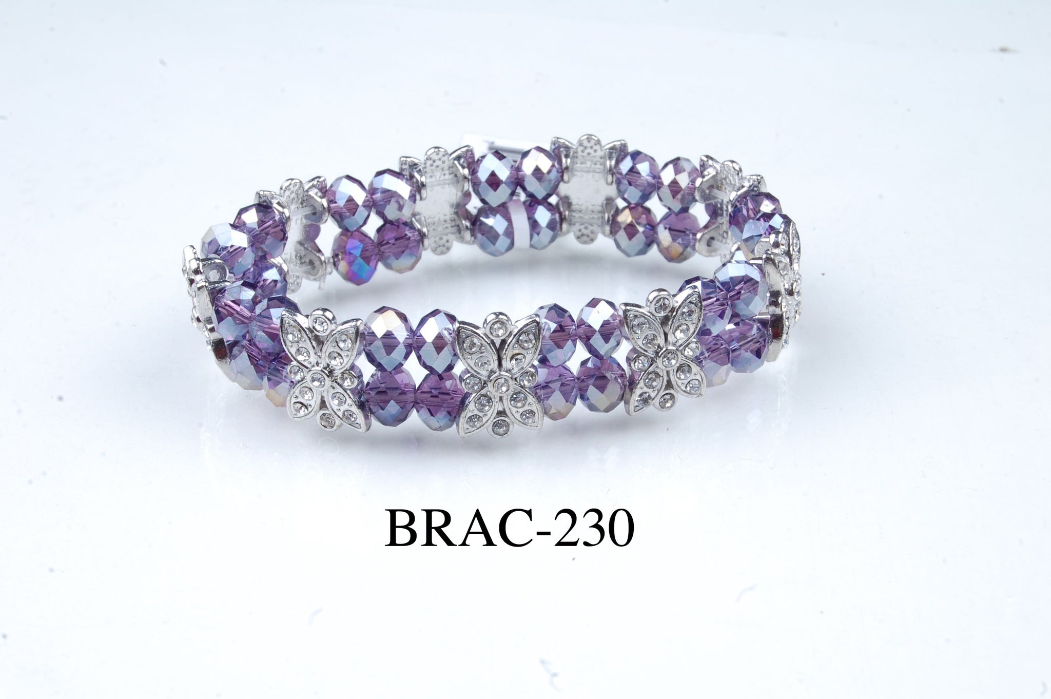 BRAC-230: Butterfly Crystal Bracelet