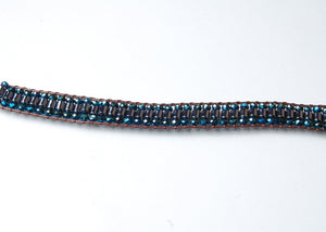 BRAC-233: Crystal Leather Bracelet