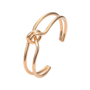 Gold Plated Bangle Bracelet, Gold Plated Geomatric Adjustable Bangle Bracelet
