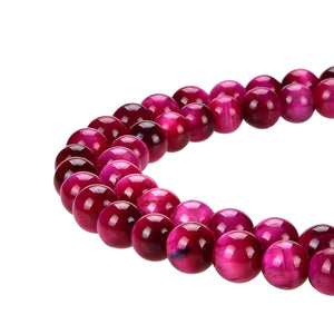 Red Tiger Eye Gemstone Beads Round