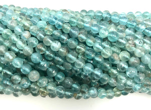 Natural Apatite Beads, Round Shape Apatite Beads, Apatite Smooth Beads