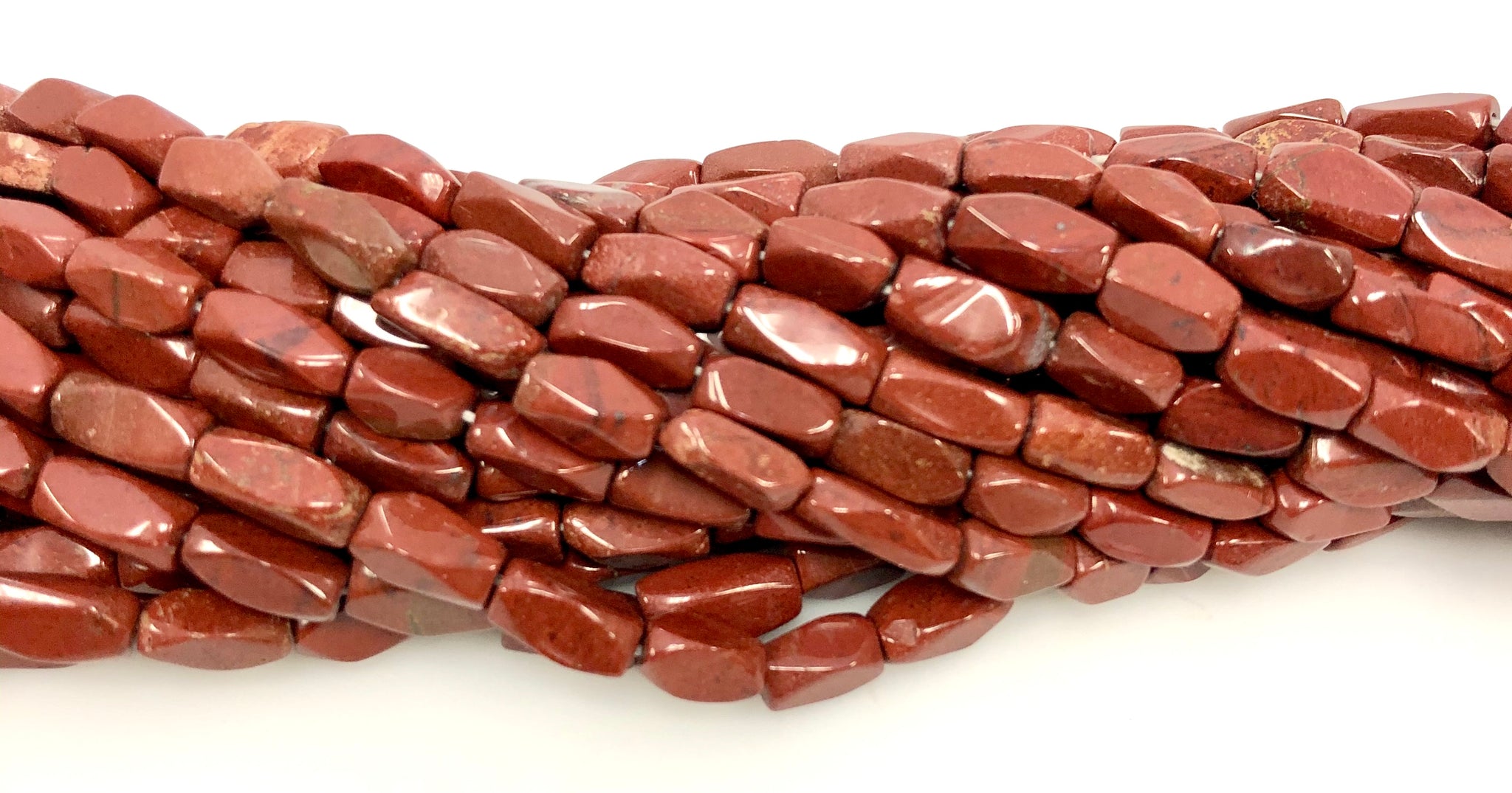 Natural Red Jasper Beads, Square Shape, Jasper Smooth Beads