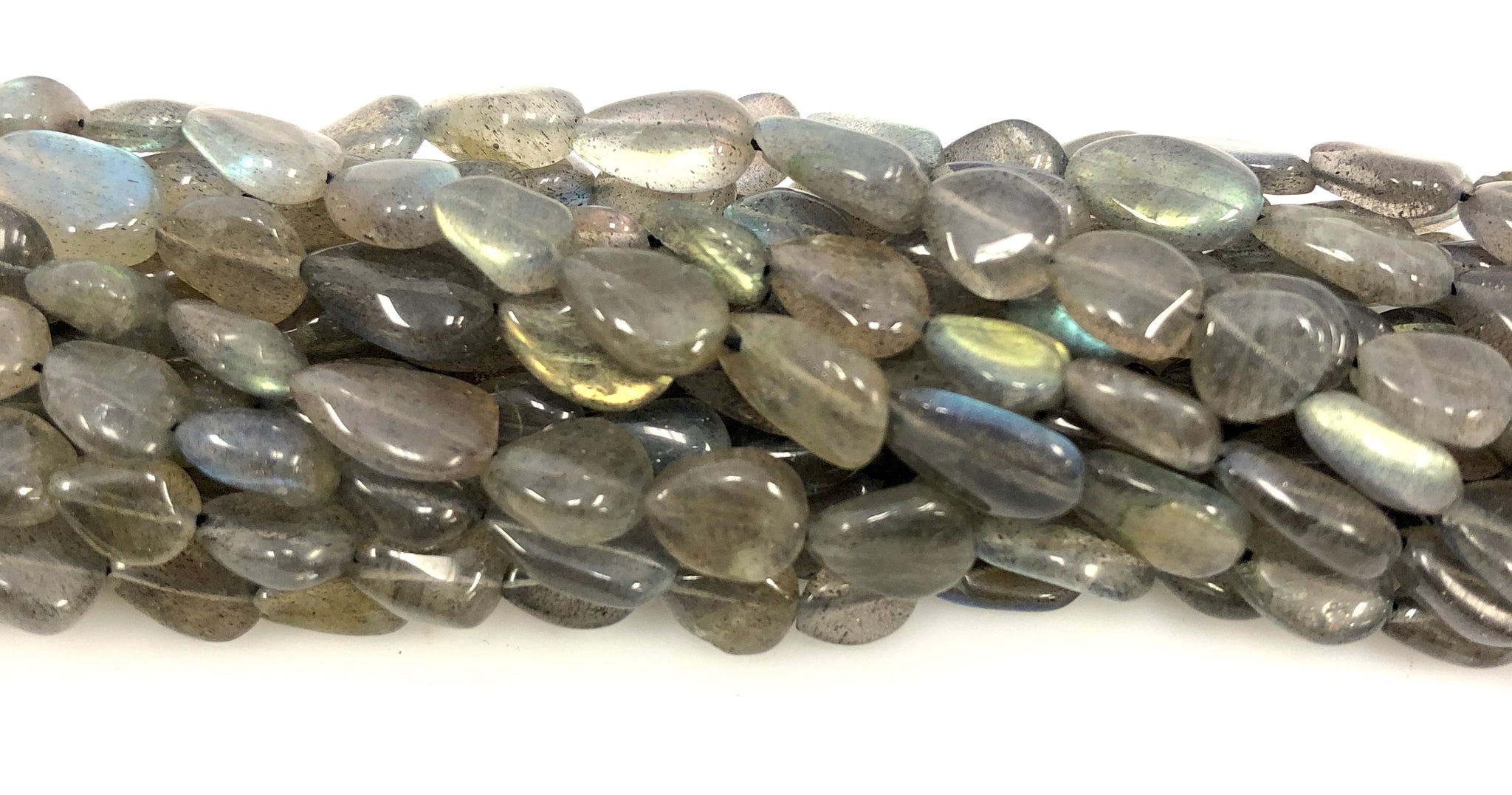 Natural Labradorite Beads, Smooth Beads, Pear Shape Beads
