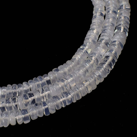 Natural Moonstone Beads 6-7mm Heishi Rondelle Shape Beads