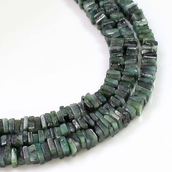 Natural Green Aventurine Gemstone Beads, 6-7mm Heishi Square Shape Beads