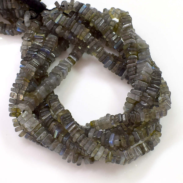 Natural Labradorite Gemstone Beads 6-7mm Heishi Square Shape Beads