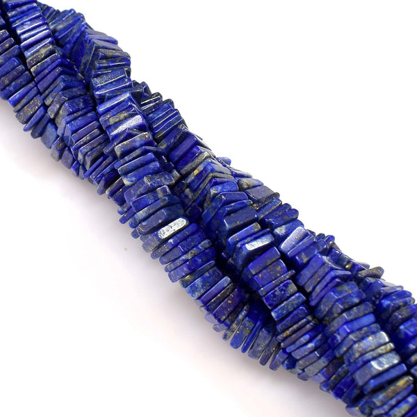 Natural Lapis Lazuli Gemstone Beads 6-7mm Heishi Square Shape Beads