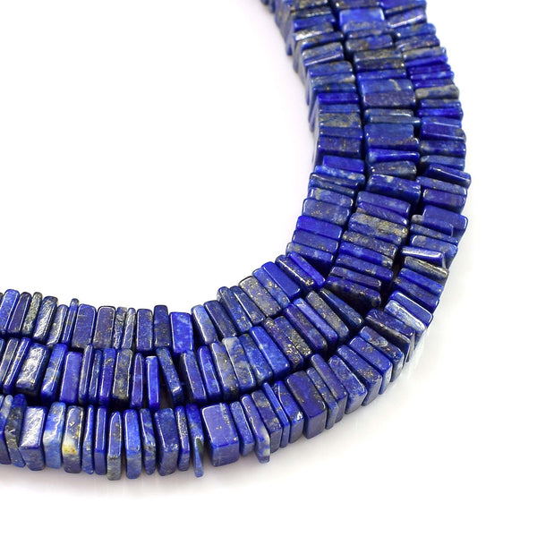 Natural Lapis Lazuli Gemstone Beads 6-7mm Heishi Square Shape Beads