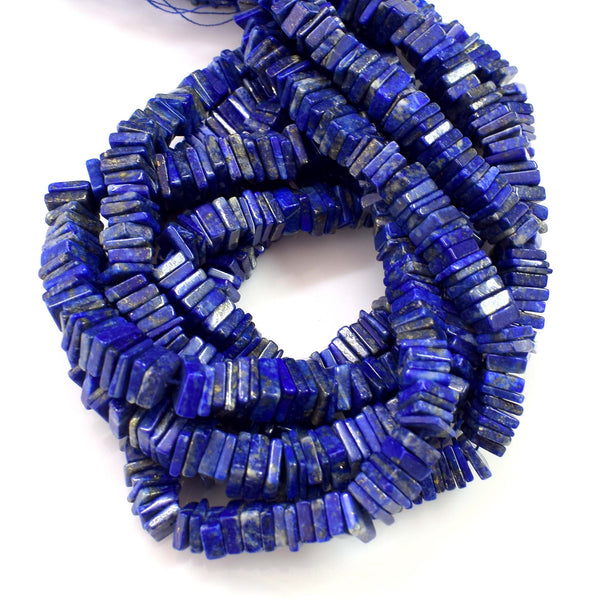 Natural Lapis Lazuli Gemstone Beads 6-7mm Heishi Square Shape Beads