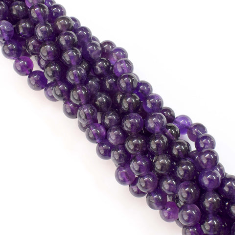 Natural Amethyst Beads / Faceted Amethyst Gemstone Beads / Round Shape Amethyst Beads